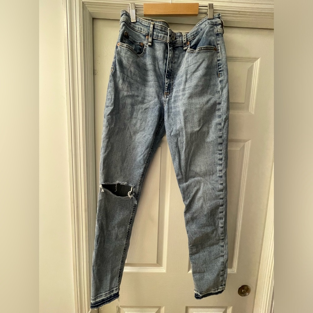 rag & bone Nina High Rise Skinny women's distressed jeans—Size 30 (6-8)